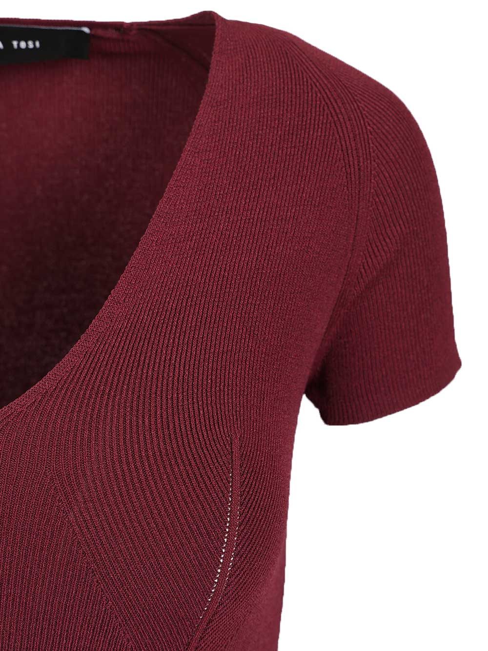 Federica Tosi Midi Dress Dresses - Bordeaux | 4b6882f56e43e04a157c07ee794ea6ddf703d1e1