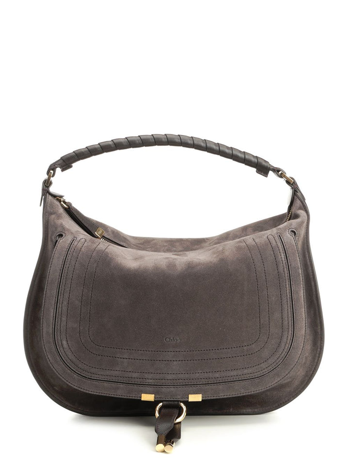 Chloe' Marcie Shoulder Bags - Brown | 1d40353d91eda4546a01af5d34e1a75961a59d67