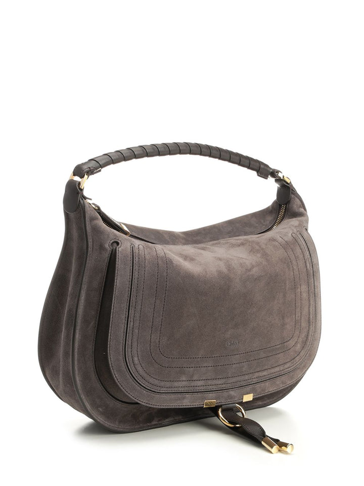 Chloe' Marcie Shoulder Bags - Brown | 8a4bc5293e64bdf4afac0eef1e232d1edf447b73