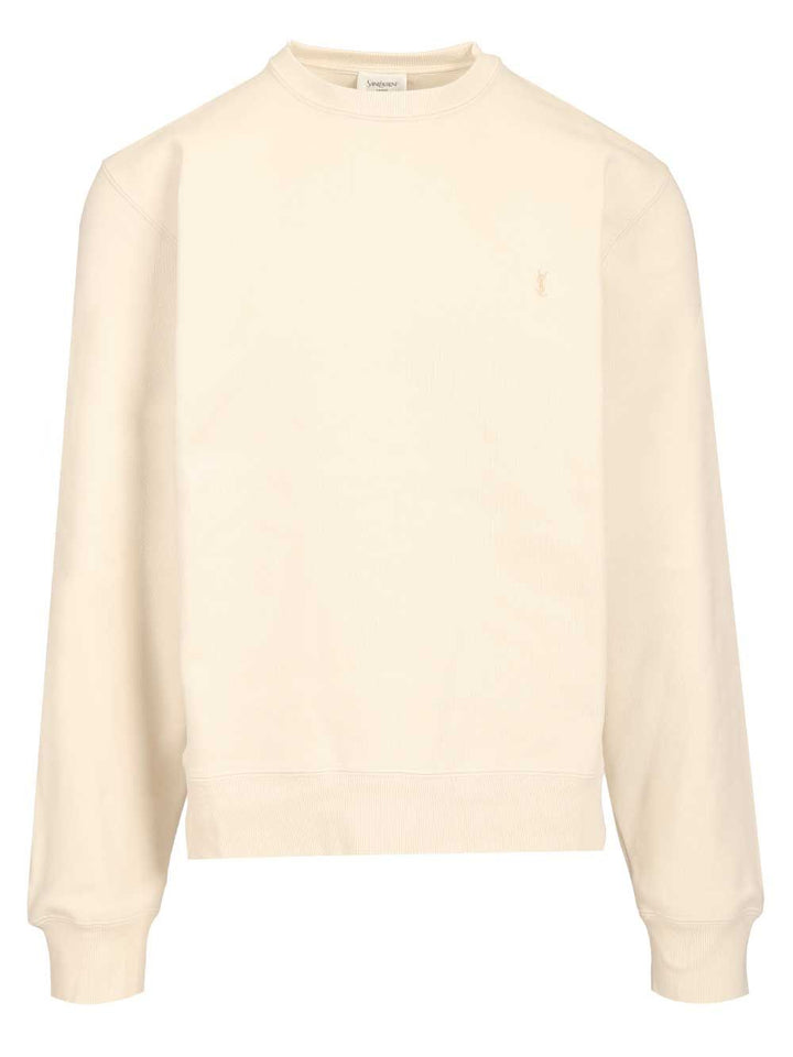 Saint Laurent Cassandre Sweatshirt Sweatshirts - White | e52668c5d9a2b944b990402e15f309c3d2f6a056