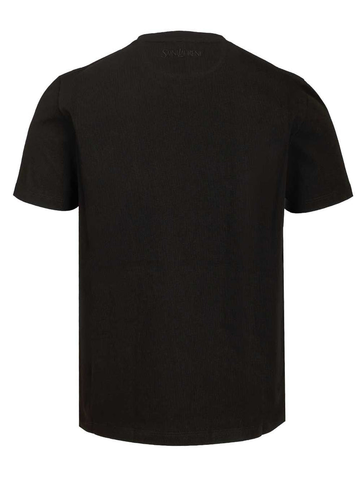Saint Laurent Crew Neck T-Shirt - Black | ed4c5aef5d90e75ee4daa1561ca4673d68b7546d