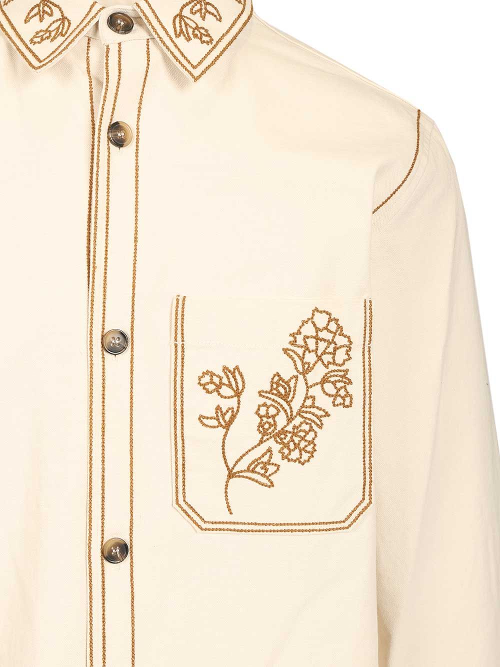 Marant Rudy Overshirt Shirts - White | e32f2c2ea97c39b280bdd25034f9fbdafa675164