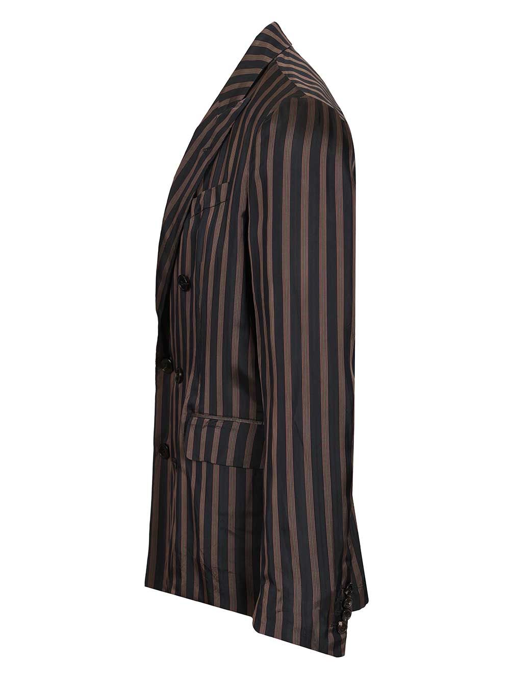 Dries Van Noten Unstructured Cupro Blazer Jackets - Blue | 03f32ae39330be5925035a25dd0618904a9f463f