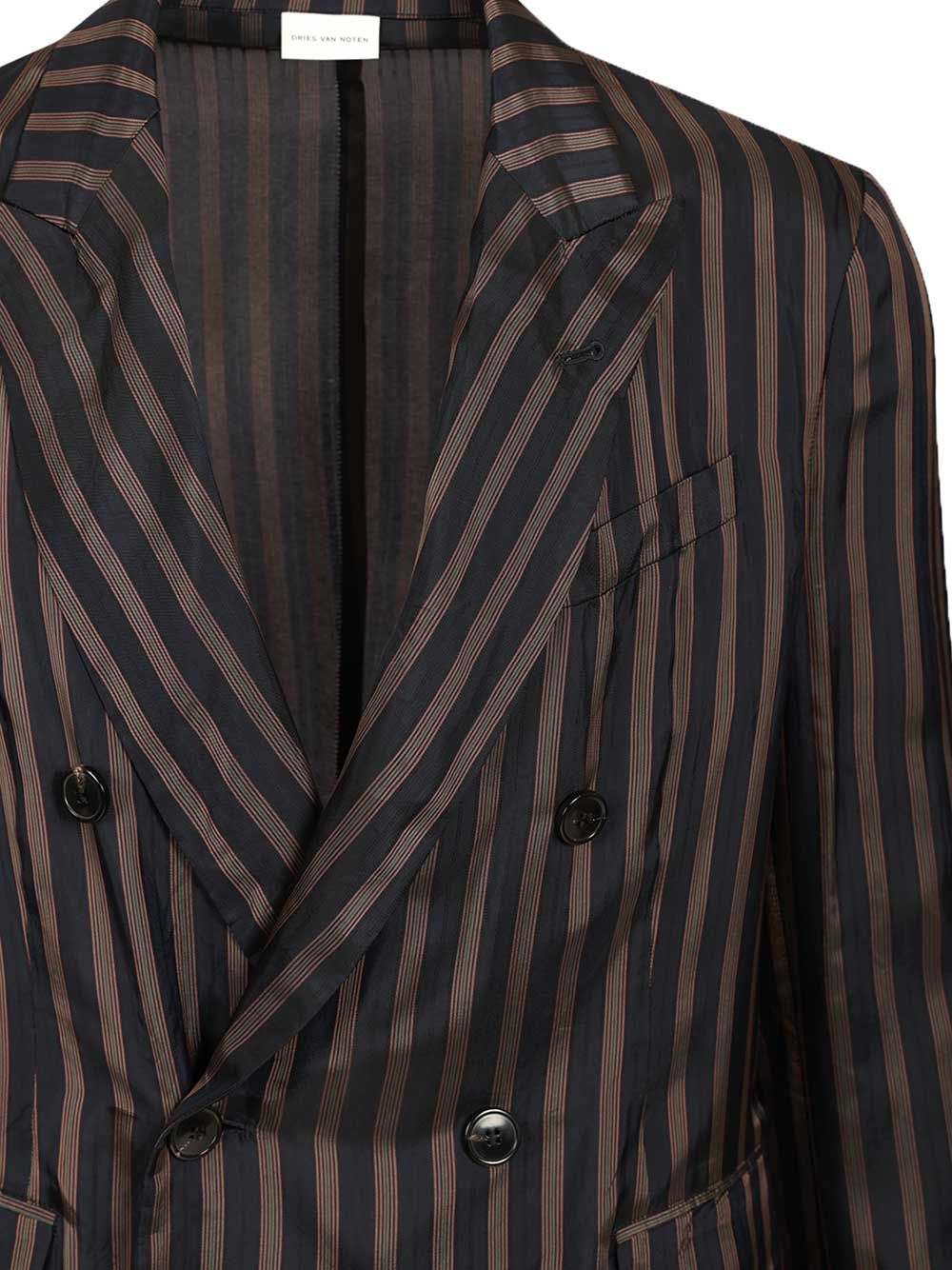 Dries Van Noten Unstructured Cupro Blazer Jackets - Blue | bb4841e4c7a31f006e576cfbf60e68d2cee8eb08