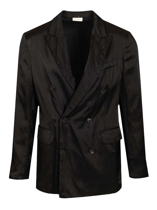 Double-Breasted Jacket Jackets Black
