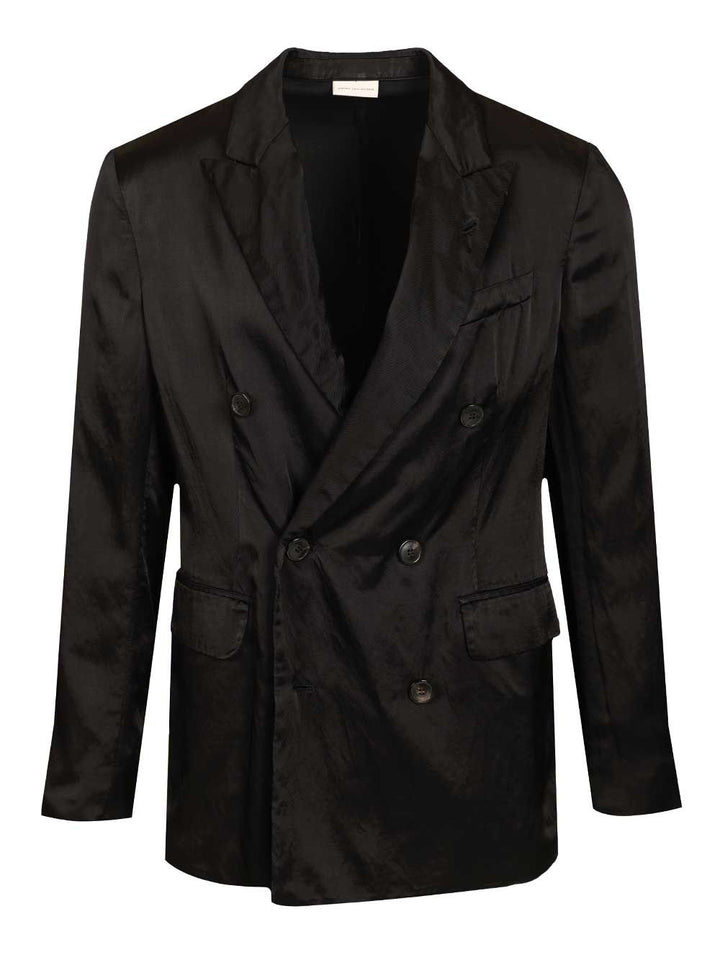 Dries Van Noten Double-Breasted Jacket Jackets - Black | 5b882d80dd591e490028b938b0a9625b3e132a76