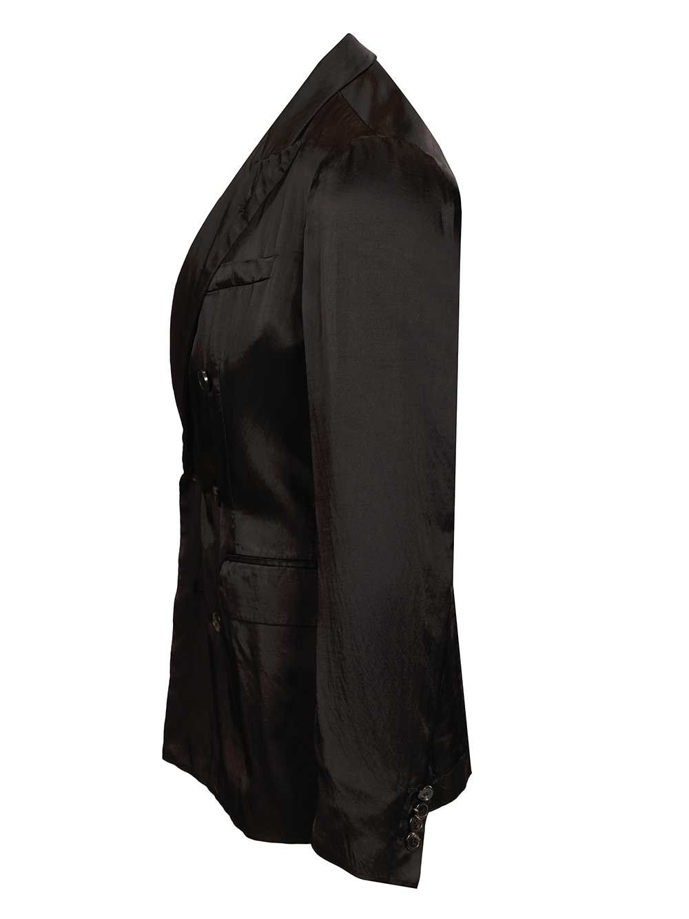Dries Van Noten Double-Breasted Jacket Jackets - Black | 35dd06d7b7e7881b4dcaa98ee88c315db7d27b27