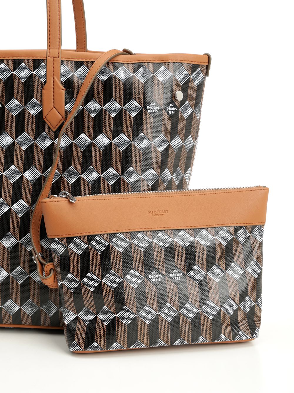 Au Depart Tote Bag N. 47 Shoulder Bags - Brown | 78626f45c4e229c3213fbe6192bc45c2c282e8a4