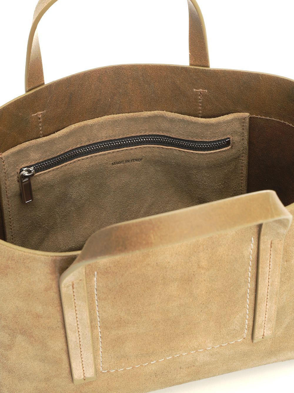 Rick Owens Suede Mini Shopper Handbags - Beige | 8d3a750201d0fd6fc949239e37c9b75d3ac5ca17