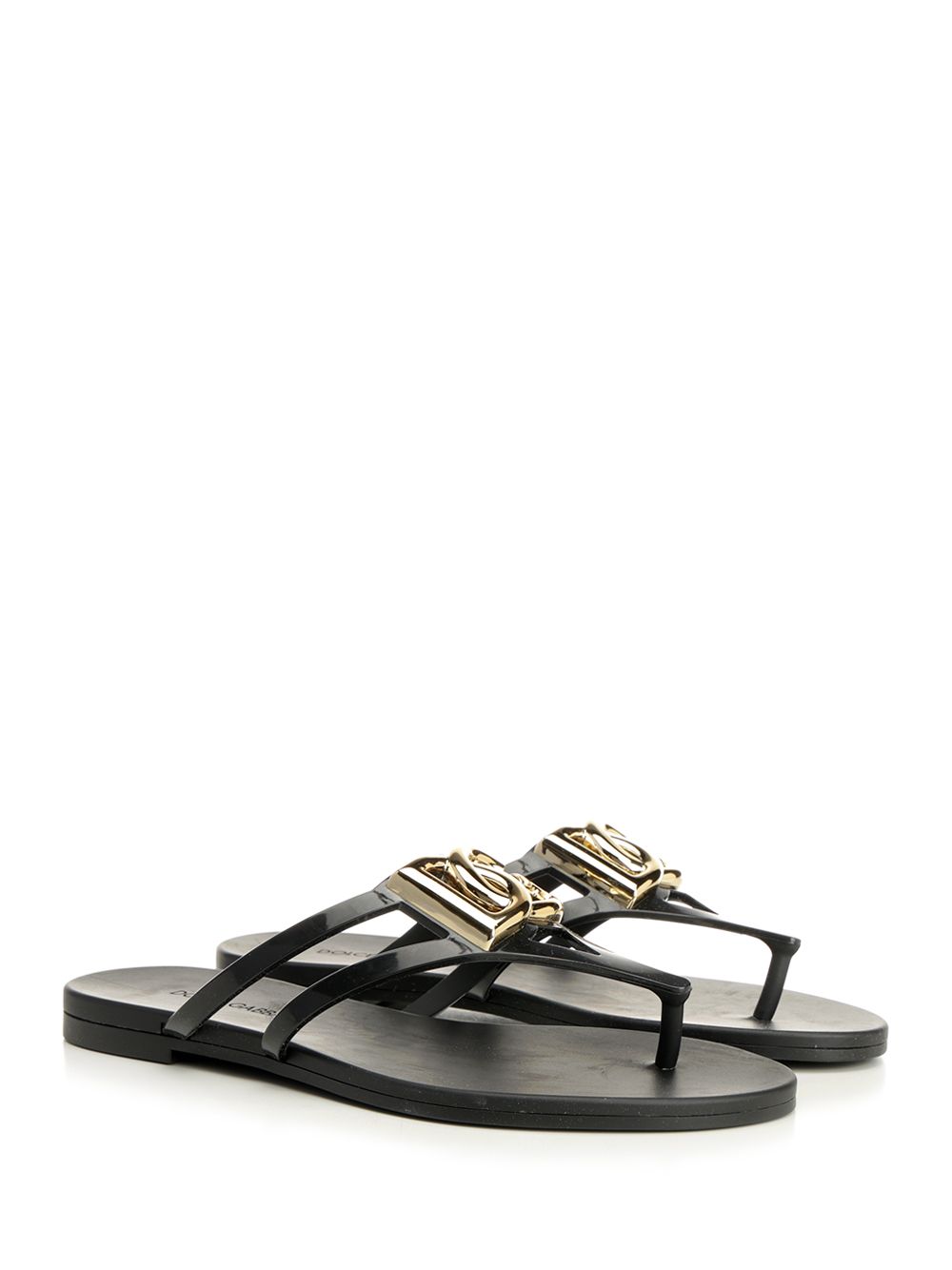 Dolce & Gabbana Rubber Flip-Flops Sandals - Black | f3caec90e08efbb3667cf1218bdee9b03e24086c