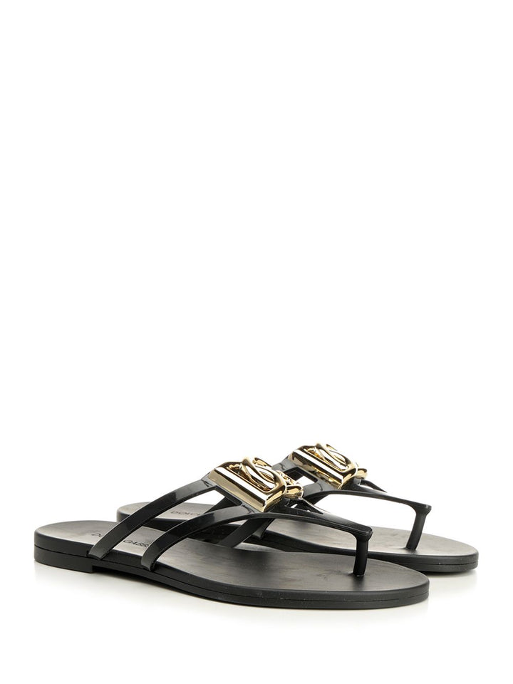 Dolce & Gabbana Rubber Flip-Flops Sandals - Black | f3caec90e08efbb3667cf1218bdee9b03e24086c