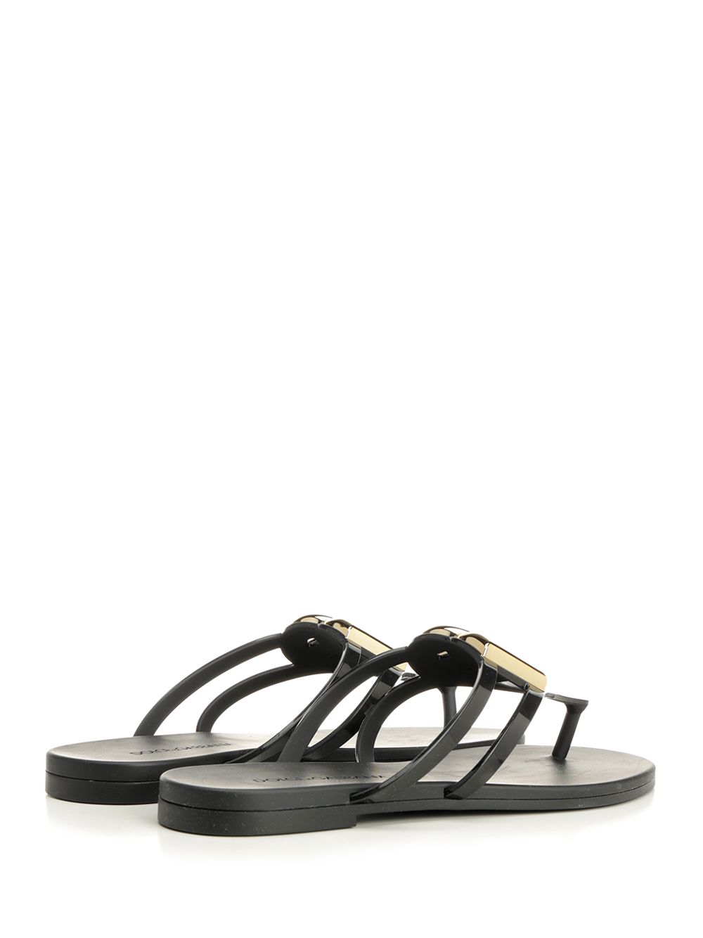 Dolce & Gabbana Rubber Flip-Flops Sandals - Black | 61180b08d382c3929351643e97e76f16cc9ee5c7