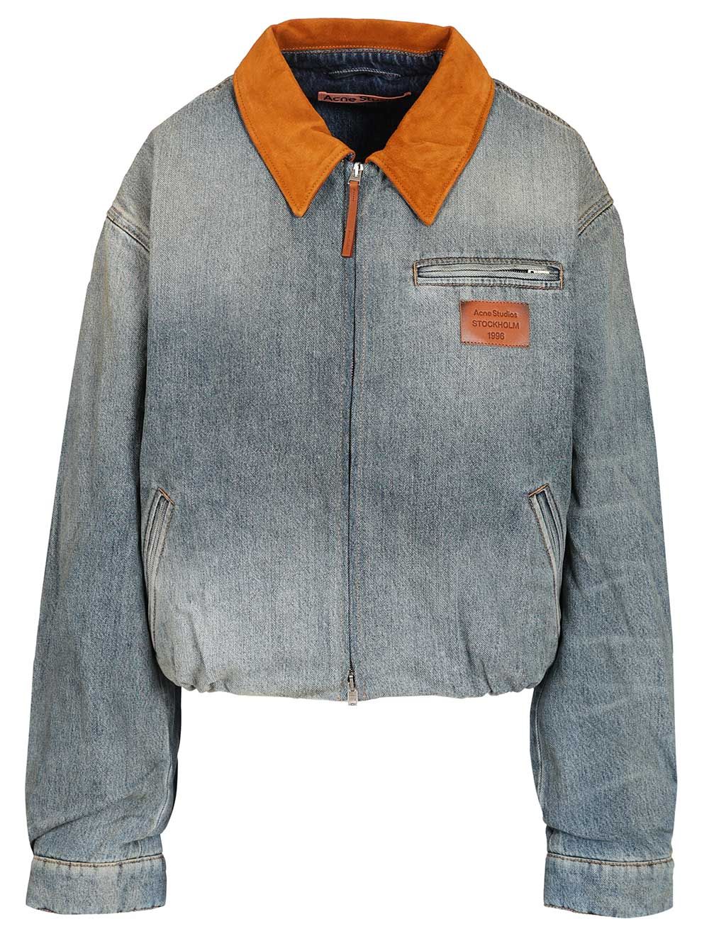 Acne Studios Denim Bomber Jacket Jackets - Blue | 2ef4f5973ecfb0065008fc827f11a1387f9c384a