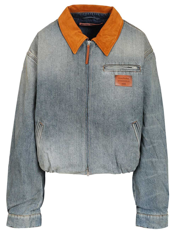 Acne Studios Denim Bomber Jacket Jackets - Blue | 2ef4f5973ecfb0065008fc827f11a1387f9c384a