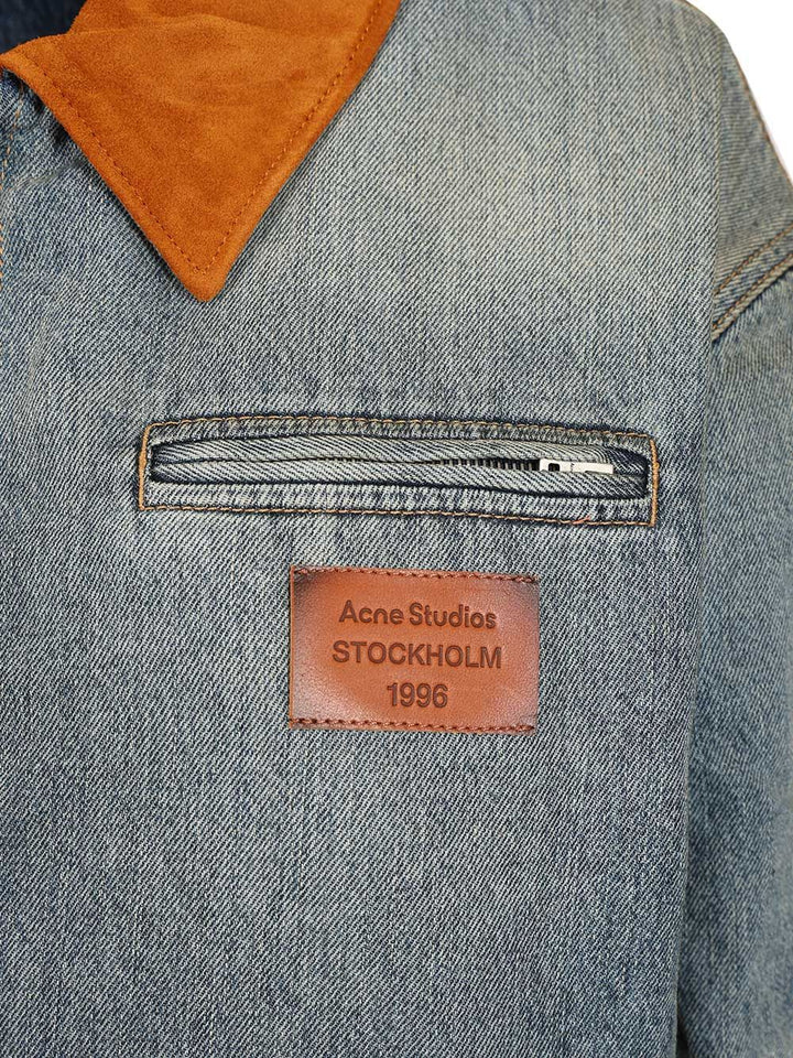 Acne Studios Denim Bomber Jacket Jackets - Blue | 1d35de70e39ca6bfcbf2b6a00302c63de4900b21