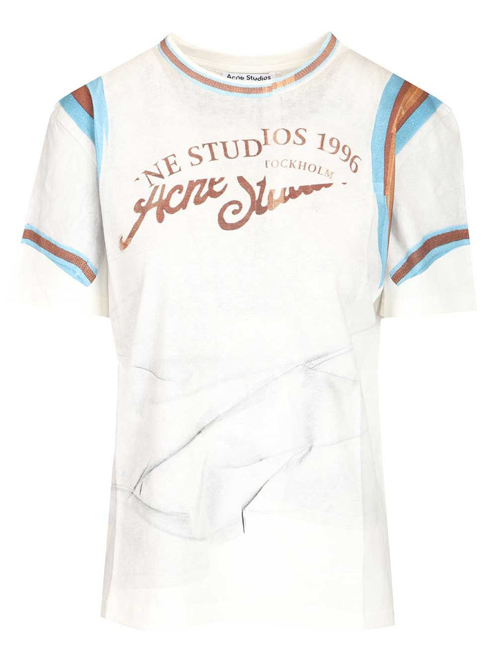 Acne Studios Graphic T-Shirt - White | ce4aa140ee3e23f99dc5a10c223a40dc076fb1cb