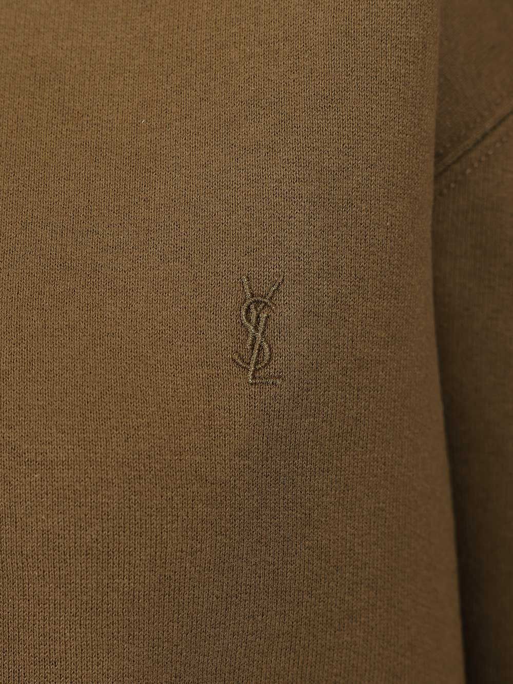 Saint Laurent Cassandre Sweatshirts - Green | 599f900416e1a21a59cfec661674167a6c000b5a