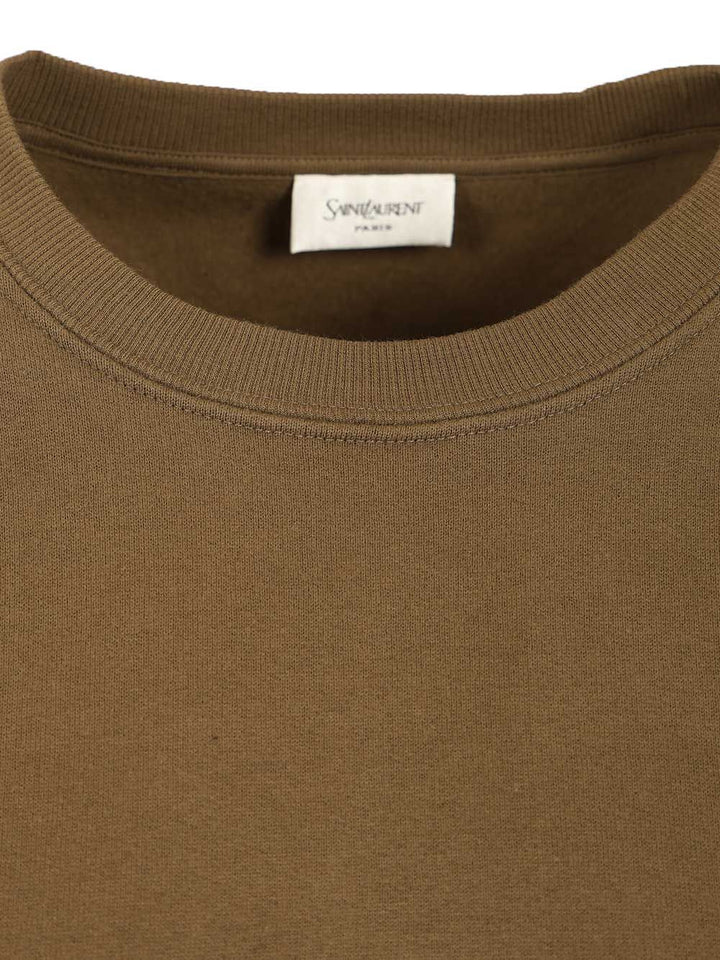 Saint Laurent Cassandre Sweatshirts - Green | b76a6ff386e5d347f790faaf2af7ac317e440aad