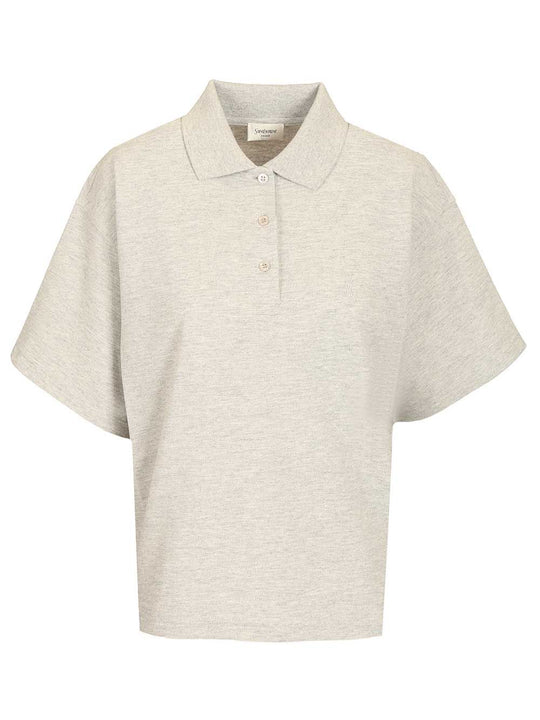 Oversized Polo Shirt Black