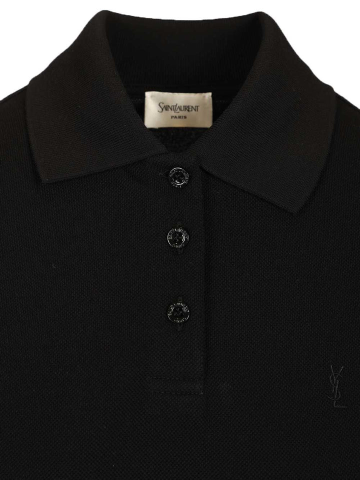Saint Laurent Polo Dress Dresses - Black | 033c6392734ad00d8a7b4c665b623e61915bef8a