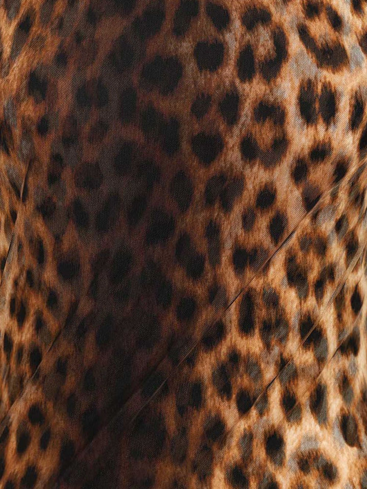 Sportmax Bi-Material Animalier Top Tops - Animalier | 6d7856dc67287b5d62152ef1531280da5a02a308