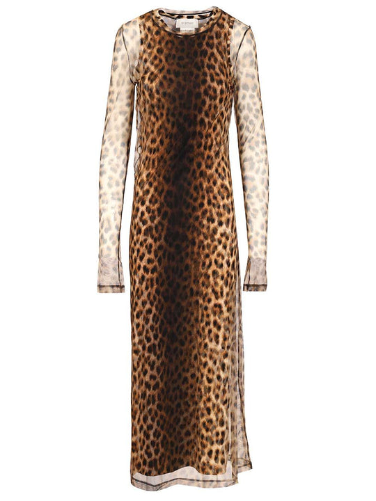 Animal Print Fitted Dress Dresses Animalier