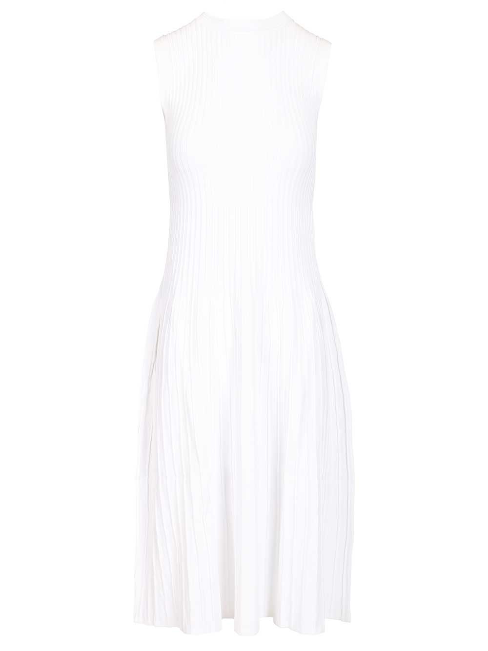 Max Mara Dress In Viscose Crêpe Yarn Dresses - White | bd5a265ef116b3d7c2e4c502335ed5428a7f9699