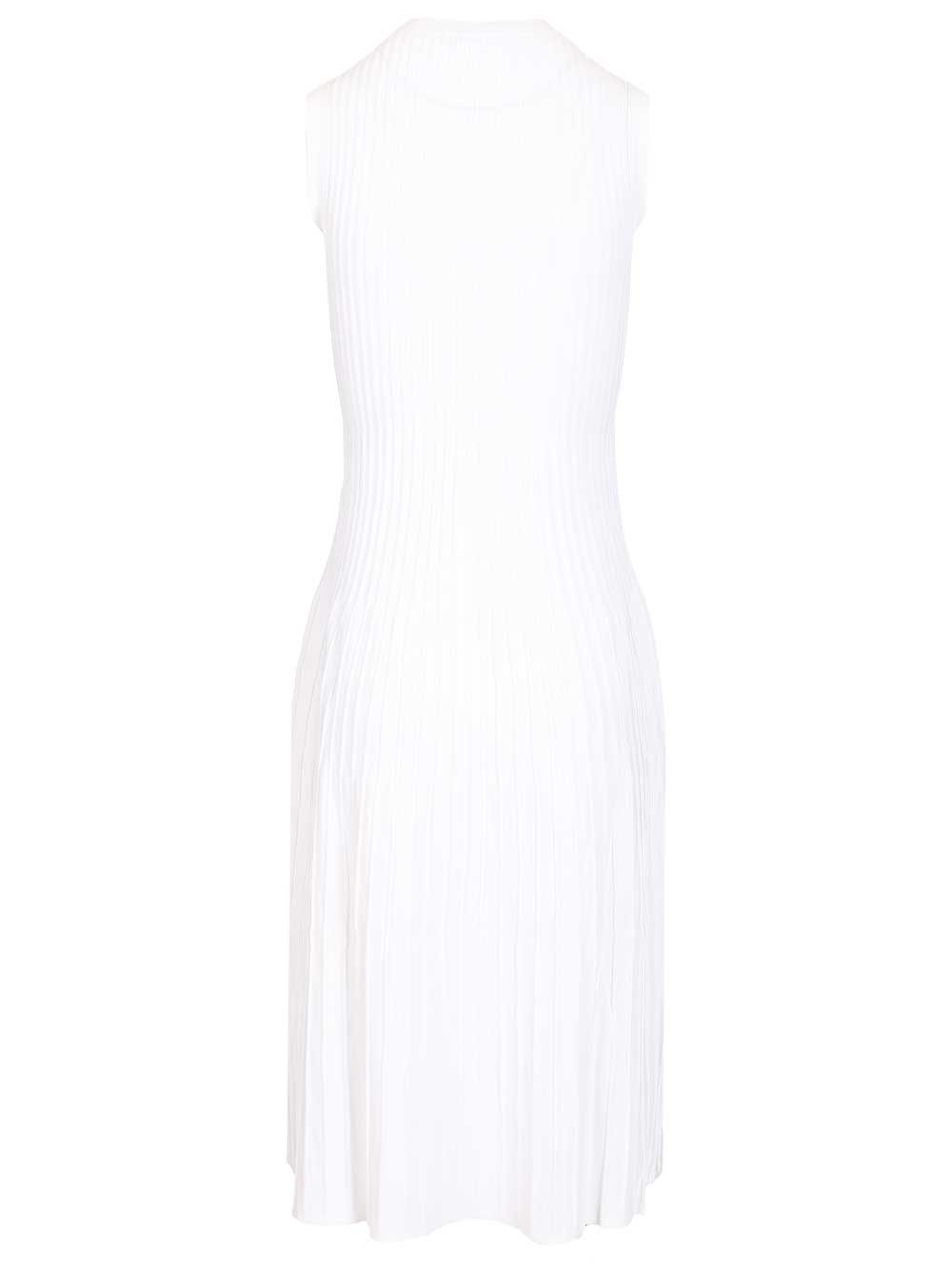 Max Mara Dress In Viscose Crêpe Yarn Dresses - White | cb9acff8db993fe4b819bf4afc802ac7e35e5fe6