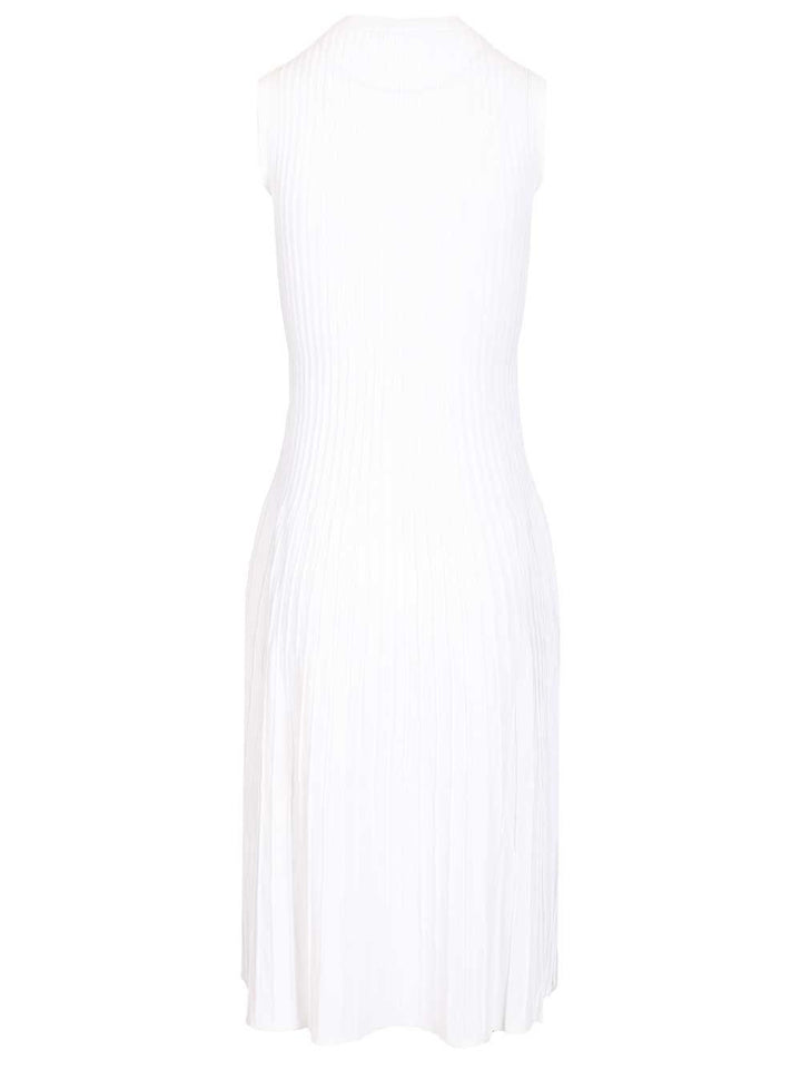 Max Mara Dress In Viscose Crêpe Yarn Dresses - White | cb9acff8db993fe4b819bf4afc802ac7e35e5fe6