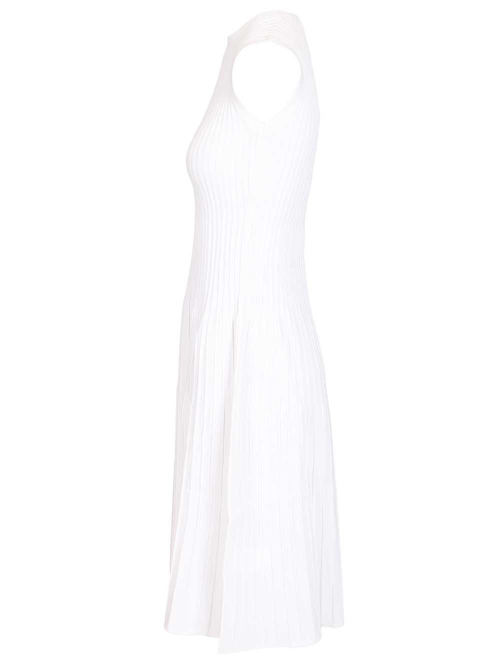 Max Mara Dress In Viscose Crêpe Yarn Dresses - White | 48e2f65caa4c182008970873c028df02ec426926