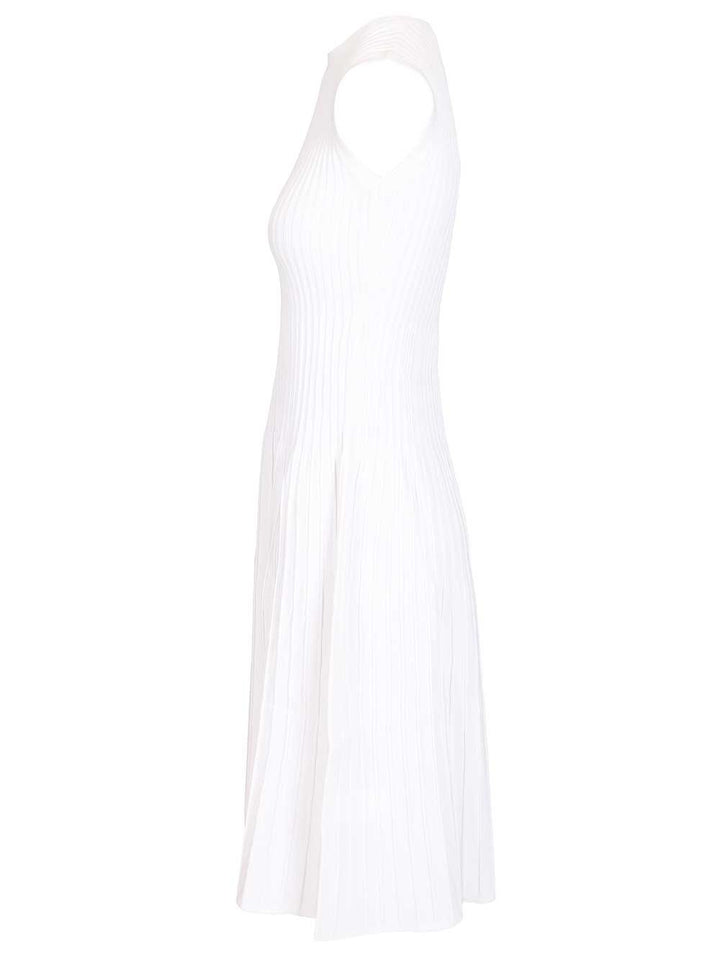 Max Mara Dress In Viscose Crêpe Yarn Dresses - White | 48e2f65caa4c182008970873c028df02ec426926