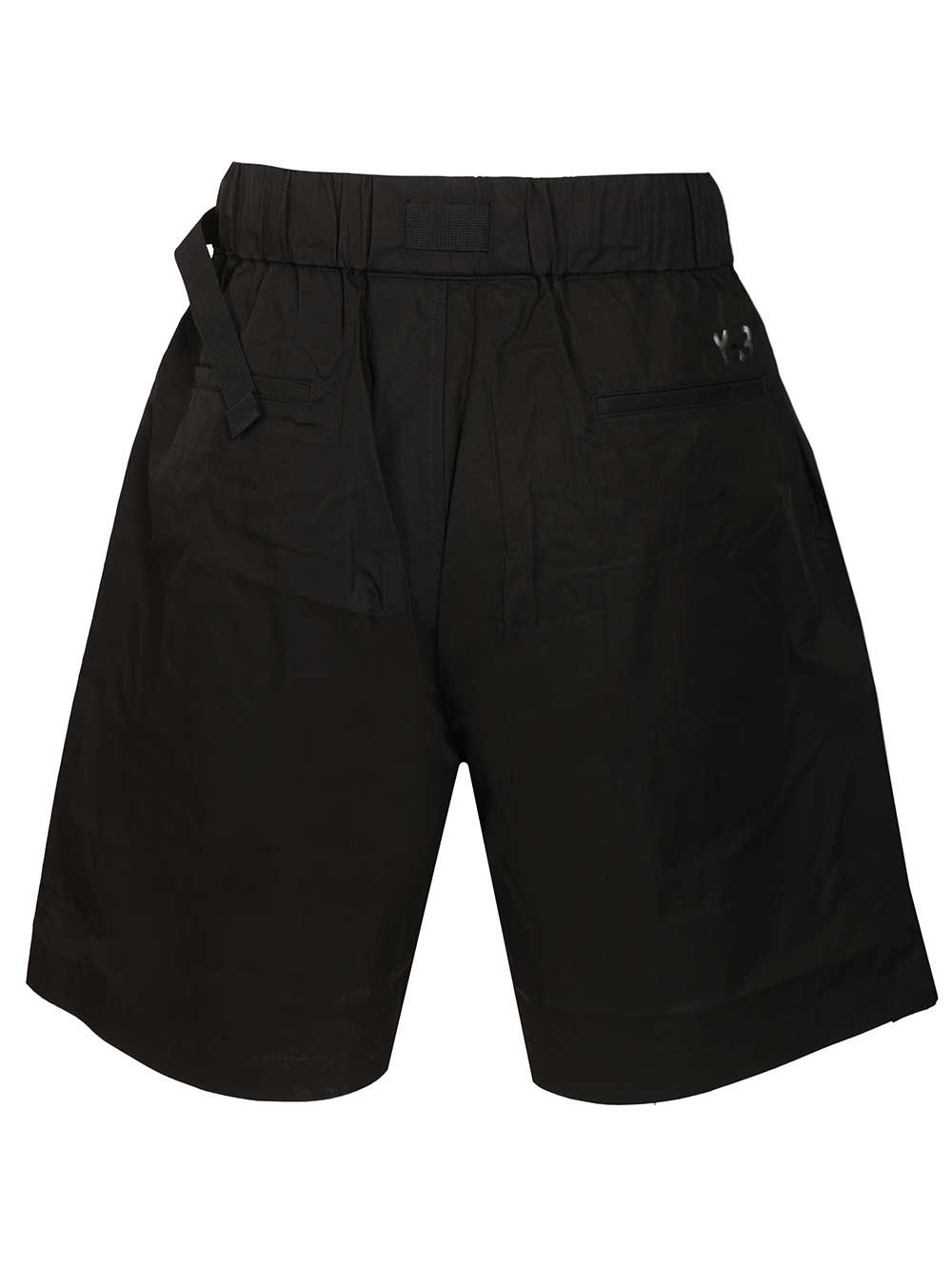 Adidas Y-3 Cotton Blend Cargo Bermuda Shorts Trousers - Black | a61d233f19f402fe79896b327c55132c17c320e3