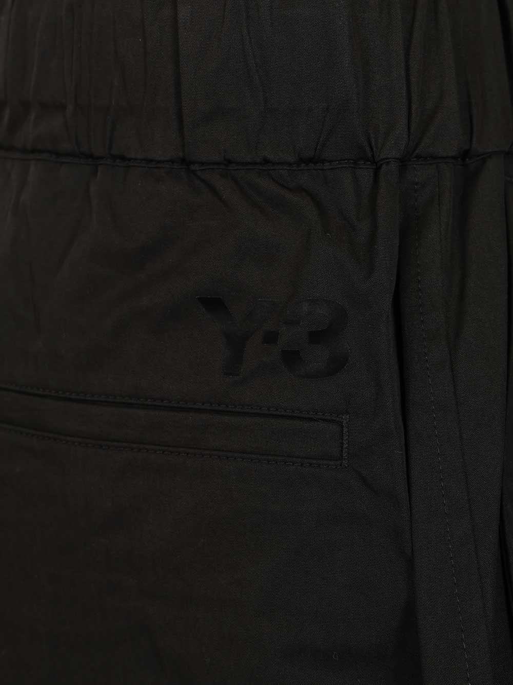 Adidas Y-3 Cotton Blend Cargo Bermuda Shorts Trousers - Black | fd76d60b73f2bdcf2705da84312fe7fc34ff3036