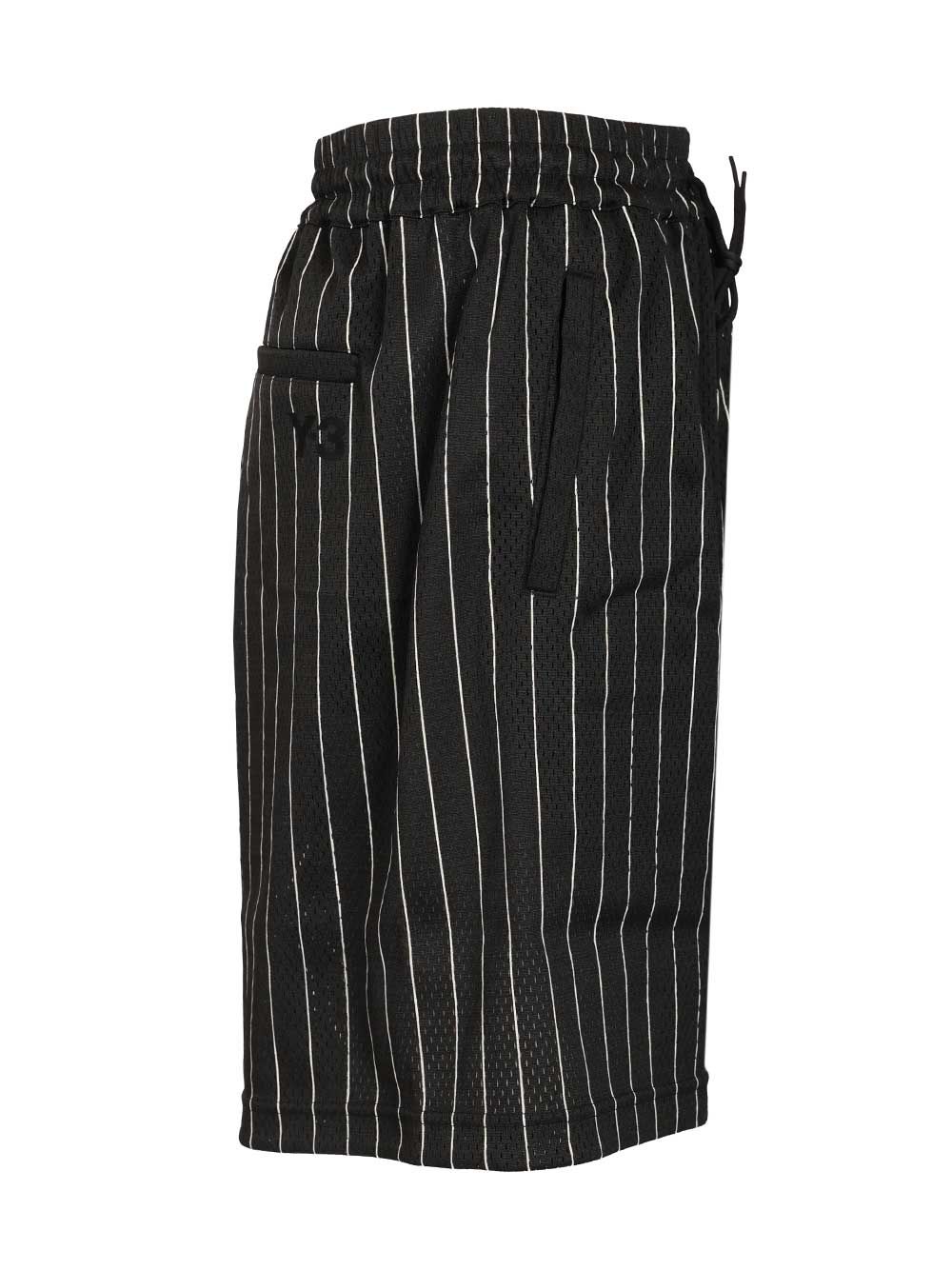 Adidas Y-3 Pinstriped Fabric Shorts Trousers - Black | 6db6e39f212f620a5a50395f5e83ff8be78e1e5d