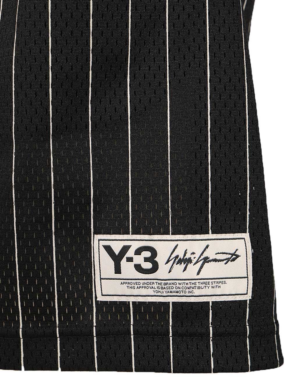Adidas Y-3 Pinstriped Fabric Shorts Trousers - Black | 704280d106a9b9f6205f0f7f1b1b3e5315a81746
