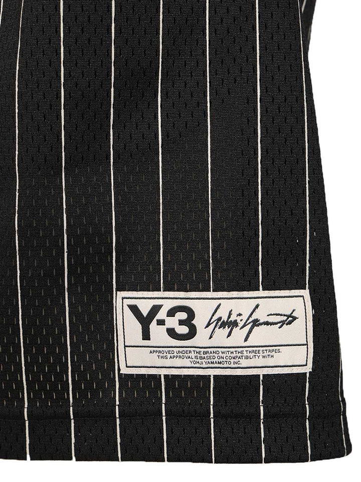 Adidas Y-3 Pinstriped Fabric Shorts Trousers - Black | 704280d106a9b9f6205f0f7f1b1b3e5315a81746