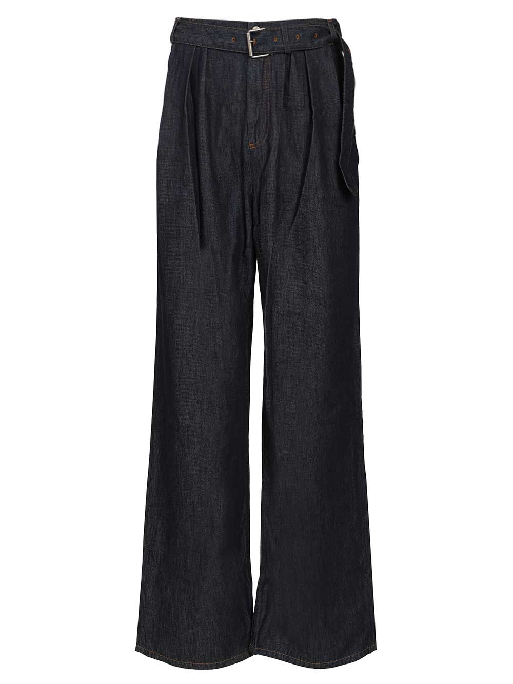 Dries Van Noten Long Trousers - Blue | 1840f8d3763375a77ef6b755433f0bd9cd8c6972