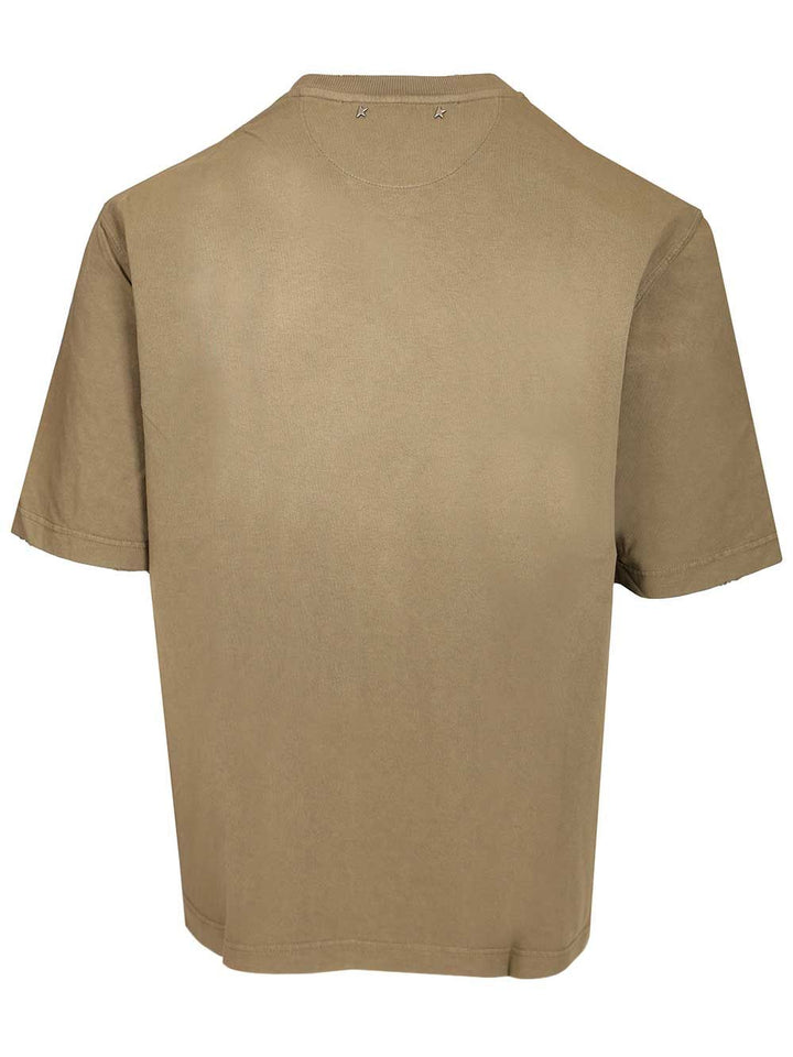 Golden Goose Deluxe Brand Cotton Jersey T-Shirt - Brown | b792cd82bf4c3eaeaa4bb17f7bcbfb4badb66a76