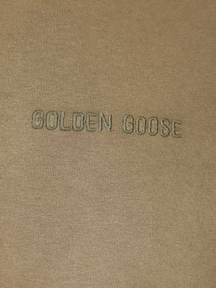 Golden Goose Deluxe Brand Cotton Jersey T-Shirt - Brown | b3f16c08d8e4c90e88b9697550bad60a68ad7e15