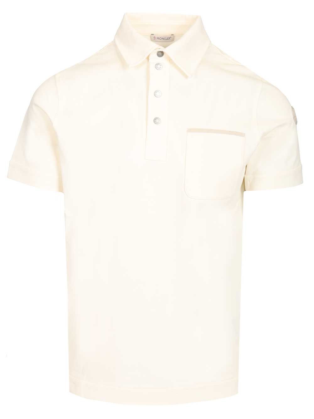 Moncler Cotton Pique Polo shirt - White | 64abf5ec716cd2c886a113c00d64675604836692