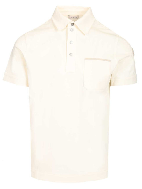 Cotton Pique Polo Shirt White