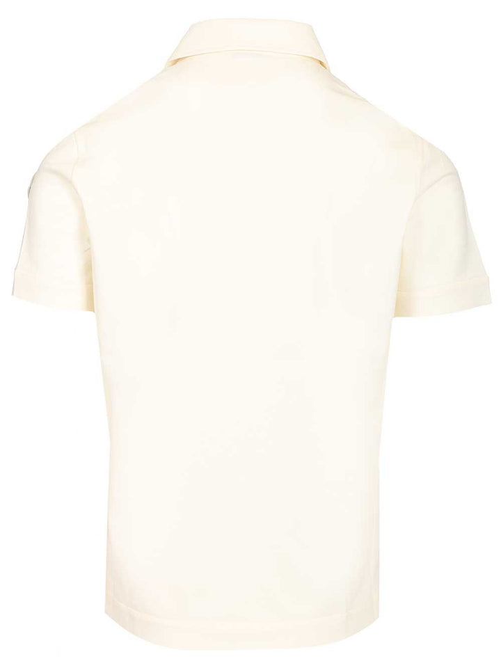 Moncler Cotton Pique Polo shirt - White | b24682c8c073ab5aef3d7c49545046e0c27ce0e7
