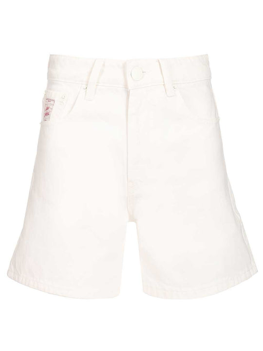 Cotton Twill Shorts Trousers White