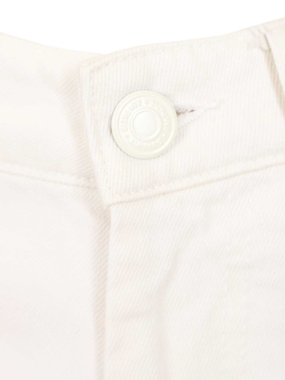 Ami Cotton Twill Shorts Trousers - White | d545ba269c969c86efe3aedcca13504c165073c8