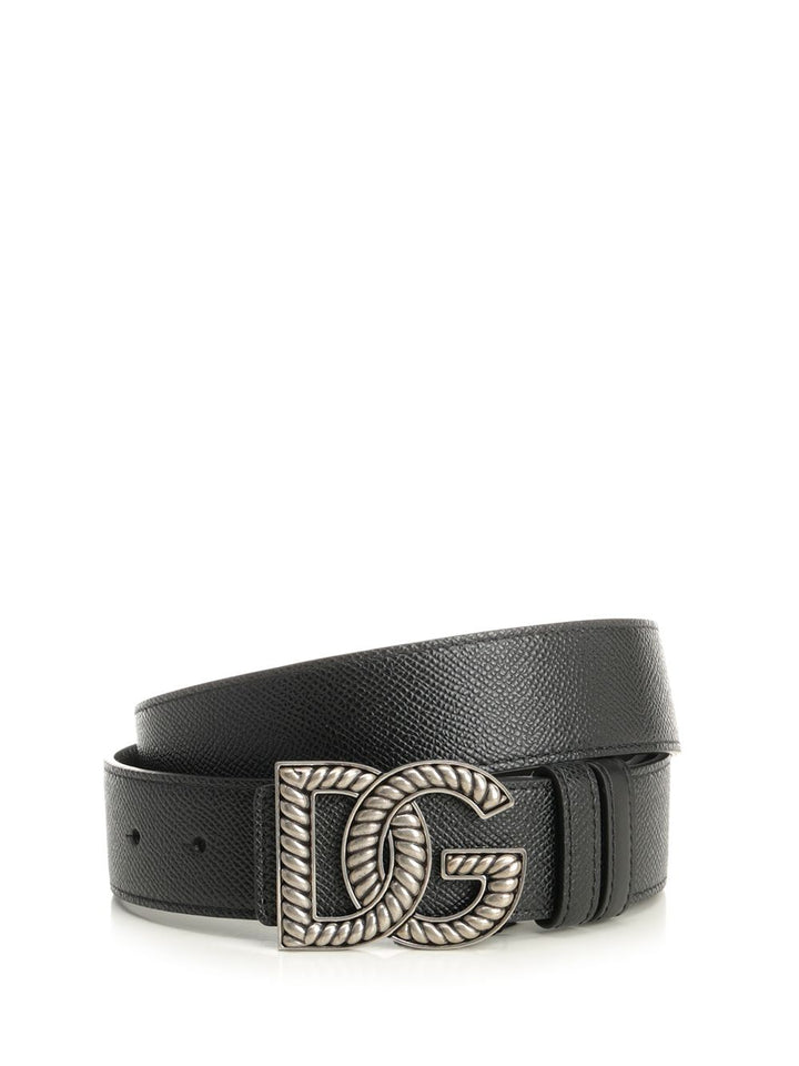 Dolce & Gabbana Black Calfskin Belt Belts - Black | 93b5697b0ab16f8399fd9b9ca6e388ce208fb6e5