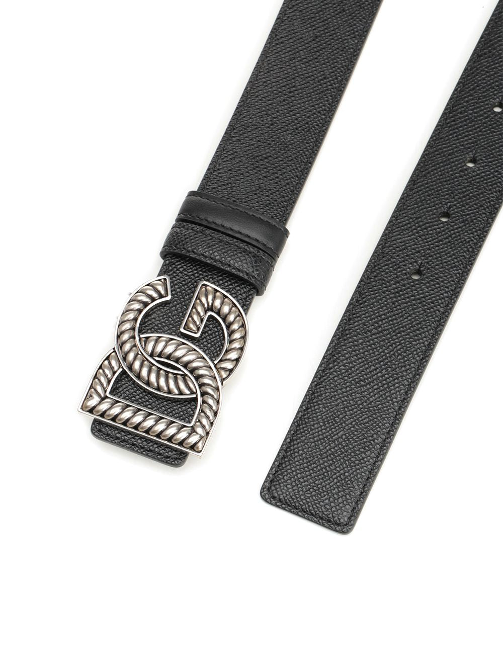 Dolce & Gabbana Black Calfskin Belt Belts - Black | 9806e4856eebac5a86e17fc994ec76ca141b2199