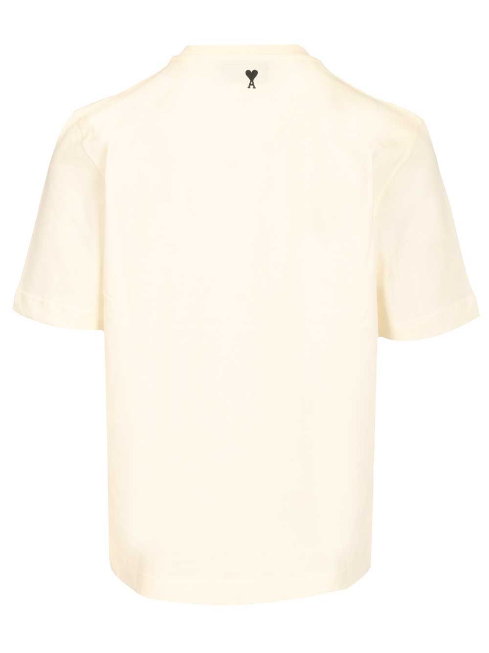 Ami Heavy Cotton Jersey T-Shirt - White | e984a0dd530d597f003b4d9efa26595bf405a5c7