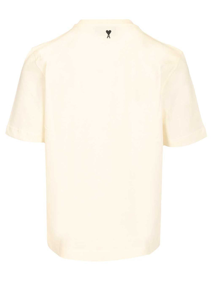 Ami Heavy Cotton Jersey T-Shirt - White | e984a0dd530d597f003b4d9efa26595bf405a5c7