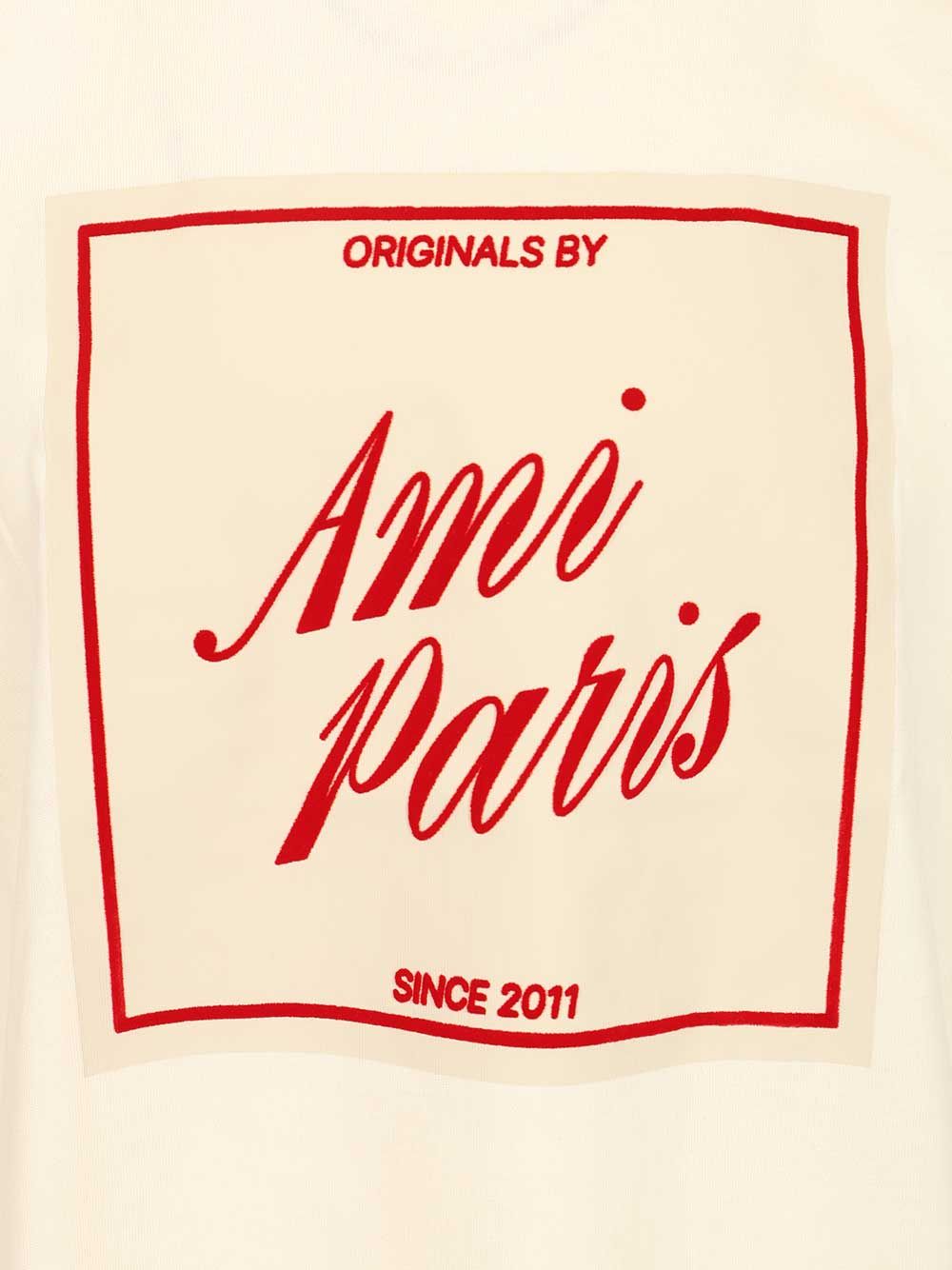 Ami Heavy Cotton Jersey T-Shirt - White | 003e0123abeab2fb0ce2ecb729fdcd9e7005cfe3