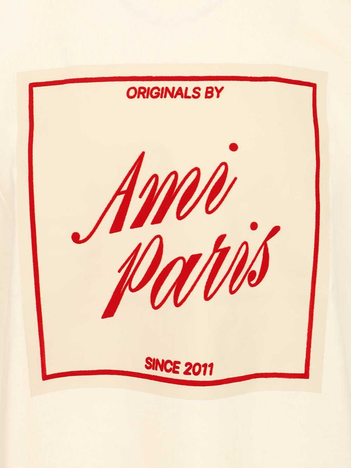 Ami Heavy Cotton Jersey T-Shirt - White | 003e0123abeab2fb0ce2ecb729fdcd9e7005cfe3